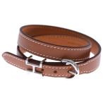 HERMES エルメス トレンチブレスレット ゴールド シルバー金具 B刻印