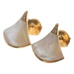 BVLGARI ブルガリ デーヴァドリーム ピアス シェル Au750 K18 ゴールド