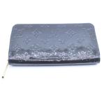 ショッピングヴェルニ LOUIS VUITTON ルイヴィトン ヴェルニ ジッピーウォレット ブラック M90075 長財布