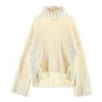 FENDI フェンディ カシミヤハイネックローゲージニットセーター ホワイト FZY720