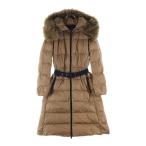 ショッピングmoncler MONCLER モンクレール 21AW BOUCAGE ファーフーデッドダウンコート ベージュ