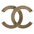 CHANEL シャネル ココマーク ブローチ コサージュ ゴールド レディース A24B