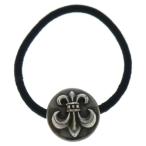 CHROME HEARTS クロムハーツ HAIRBAND BSフレアボール ヘアバンド ヘアゴムコンチョ シルバー BCA409