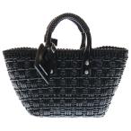 BALENCIAGA バレンシアガ ビストロXS ハンドバッグ トートバッグ ブラック エナメル 671342