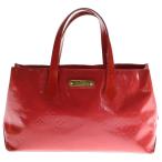 ルイヴィトン モノグラム・ヴェルニ ウィルシャーPM ポムダムール ハンドバッグ ミニバッグ レッド エナメル M93642 ゴールド金具