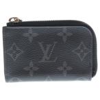 ショッピングLOUIS LOUIS VUITTON ルイヴィトン ポルトモネ ジュール 小物入れ コインケース ブラック PVC M63536 シルバー金具