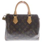 ルイヴィトン スピーディ バンドリエール25 モノグラム PVC レザー 2WAY ハンド ショルダーバッグ ゴールド金具 ブラウン M46977