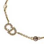 Christian Dior クリスチャンディオール CLAIR D LUNE ネックレス クレールディーリュヌ GP ゴールド ラインストーン アクセサリー