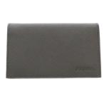 PRADA プラダ サフィアーノ カードケース グレー レザー 名刺入れ 2MC122