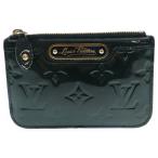 LOUIS VUITTON ルイヴィトン モノグラムヴェルニ ポシェットクレNM ブルーニュイ 深緑 エナメル M93665 コインケース 小銭入れ