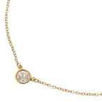 TIFFANY&Co ティファニー バイザヤード ネックレス ダイヤモンド K18 YG イエローゴールド 1PD D0.25ct Hカラー/VVS1 ペンダント アクセサリー ジュエリー