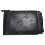 ショッピングLOUIS LOUIS VUITTON ルイヴィトン モノグラムシャドウ ハイブリットウォレット 二つ折り財布 カードケース ブラック レザーM81526 ブラック金具