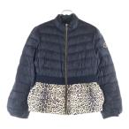 MONCLER モンクレール FARISA ファリサ レオパード切り替えダウンジャケット ブラック レディース 411934535080