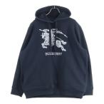 BURBERRY バーバリー 23AW DRAKE ドレイク ロゴ刺繍 プルオーバースウェットパーカー フーディー ブラック 8072776