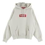 SUPREME シュプリーム 24AW Box Logo Hooded Sweatshirt ボックスロゴ刺繍 プルオーバー スウェットパーカー フーディー ベージュ