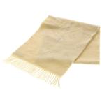 LOUIS VUITTON ルイヴィトン LVエセンシャル シャイン フリンジマフラー ライトイエロー M78897