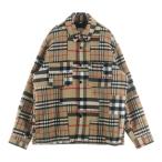 BURBERRY バーバリー ノバチェック総柄 長袖シャツ ジャケット ベージュ 8044216