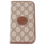 GUCCI Gucci GGs шкив mPVC× кожа iPhone кейс Brown 760185 15PRO