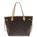 LOUIS VUITTON ルイヴィトン モノグラム ネヴァーフルMM 新型 トートバッグ ハンドバッグ 肩掛けバッグ ブラウン ゴールド金具 レザー×PVC M46975
