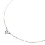 TIFFANY&Co ティファニー バイザヤード アクアマリン ネックレス Ag925 シルバー ペンダント
