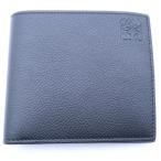 ショッピングロエベ LOEWE ロエベ バイフォールド コインウォレット コンパクトウォレット 二つ折り財布 ブラック ソフトグレインカーフ