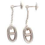 ショッピングHERMES HERMES エルメス シェーヌダンクル ファランドール ピアス シルバー アクセサリー