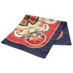 HERMES Hermes Calle 90 WASHINGTON S CARRIAGE шарф красный многоцветный шелк 