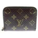 ショッピングヴィトン LOUIS VUITTON ルイヴィトン モノグラム コインケース ミニ財布 ジッピーコインパース ブラウン パイソン N80149 ゴールド金具