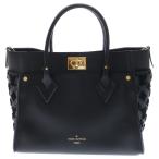 LOUIS VUITTON ルイヴィトン モノグラム オンマイサイドMM ハンドバッグ ショルダーバッグ ブラック レザー M53826