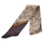 GUCCI グッチ GGプリント ホースビット スカーフ ブラウン マルチカラー シルク