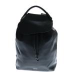LOEWE ロエベ フラメンコ バックパック リュックサック シャイニーサプルカーフレザー ブラック シルバー金具 B411FLKX011100