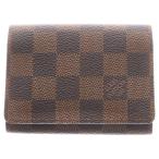 LOUIS VUITTON ルイヴィトン ダミエ アンヴェロップ・カルト ドゥ ヴィジット カードケース コインケース 財布 ブラウン PVC N62920