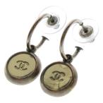 CHANEL シャネル ココマーク チャーム フープ ドロップピアス ゴールド 99A