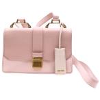 ショッピングMIUMIU miumiu ミュウミュウ マドラス ショルダーバッグ ミニバッグ ピンク レザー 5BH609 ゴールド金具