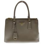 PRADA プラダ ガレリア ミディアム 2WAYバッグ ハンドバッグ ショルダーバッグ ベージュ レザー 1BA863 ゴールド金具