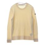 モンクレール 18AW ワッペンロゴ ワッフル クルーネック プルオーバー ロングスリーブ 長袖 ニット セーター D20919033800 969B2