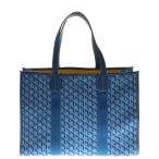 ショッピングゴヤール GOYARD ゴヤール ヴィレットMM 総柄 キャンバス レザー トートバッグ ブルー