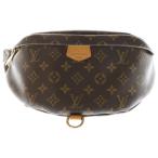  Louis Vuitton монограмма bam задний сумка "body" сумка-пояс сумка на плечо Brown кожа ×PVC M43644 Gold металлические принадлежности 