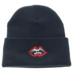 CHROME HEARTS (クロムハーツ) ×MATTY BOY PPO WOOL WATCH CAP マッティボーイ チョンパー刺繍ニットキャップ ビーニー ニット帽 ブラック