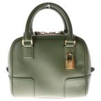 LOEWE ロエベ アマソナ16 2WAYバッグ ショルダーバッグ ハンドバッグ ミニバッグ グリーン レザー ゴールド金具