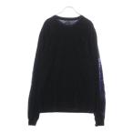 CHROME HEARTS クロムハーツ Neck Logo L/S TEE ネックロゴ ロングスリーブカットソー 長袖Tシャツ ブラック×パープル