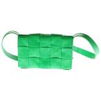 ショッピングbottega BOTTEGA VENETA ボッテガヴェネタ キャンディ カセット ショルダーバッグ ミニバッグ ショルダーポシェット ラムスキン グリーン