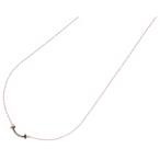 TIFFANY & Co. ティファニー Tスマイル ミニ ネックレス ペンダント チェーン ピンクゴールド Au750YG