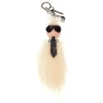 FENDI Fendi машина lito Karl Rugger ferudo мех брелок для ключа сумка очарование белый 