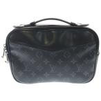 LOUIS VUITTON Louis Vuitton монограмма Eclipse bam сумка PVC кожа сумка-пояс сумка "body" M42906 IC модель черный 
