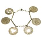 FENDI フェンディ メダル コイン ブレスレット チェーン ゴールド GP