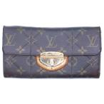 ショッピングヴィトン LOUIS VUITTON ルイヴィトン ポルトフォイユサラ エトワール モノグラム PVC レザー ターンロック ロングウォレット 長財布 ゴールド金具 ブラウン M66556