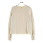 ショッピングシャネル CHANEL シャネル ショルダーボタン カシミヤニットセーター ホワイト P65574K61372