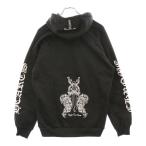 クロムハーツ OLD×氷室京介 HIGHER THAN HEAVEN Dagger Hoodie オールドモデル 裏地サーマルダガープリント プルオーバー パーカー