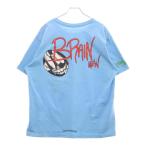 クロムハーツ ×MATTY BOY BRAIN NEW S/S TEE マッティボーイ ブレインニュー 半袖Tシャツ ショートスリーブカットソー ブルー